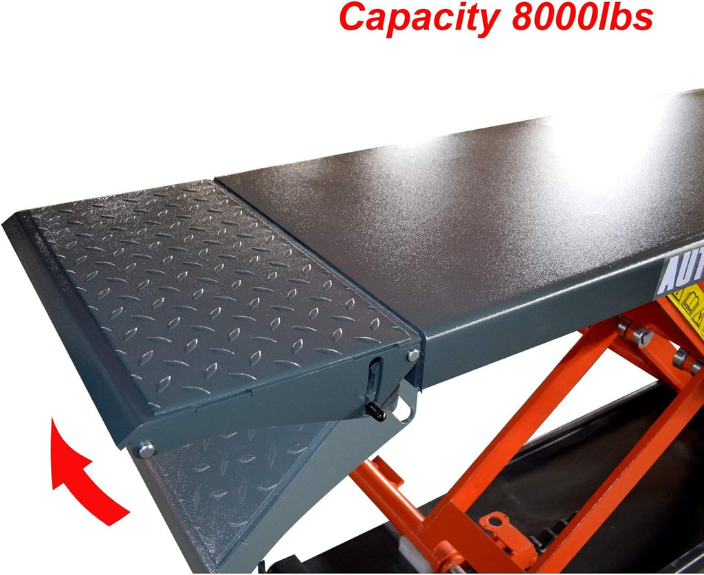 Mid Rise Scissor Lift 8000lbs Pneumatic Release Auto Lift 220V S993