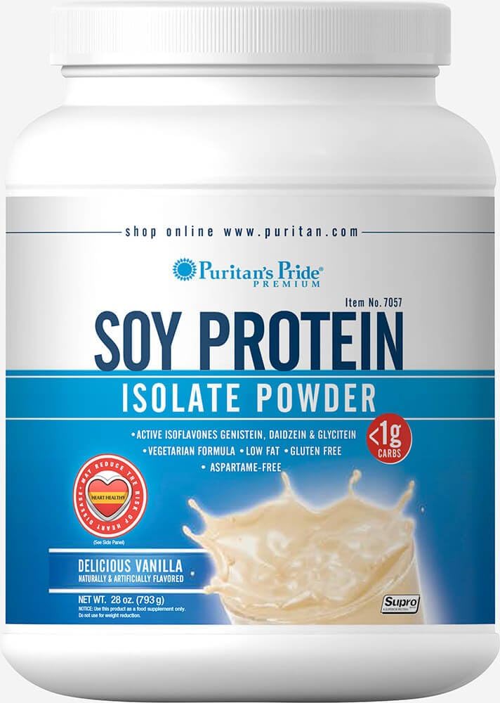 Vanilla Soy Protein Isolate Powder 28 oz V387