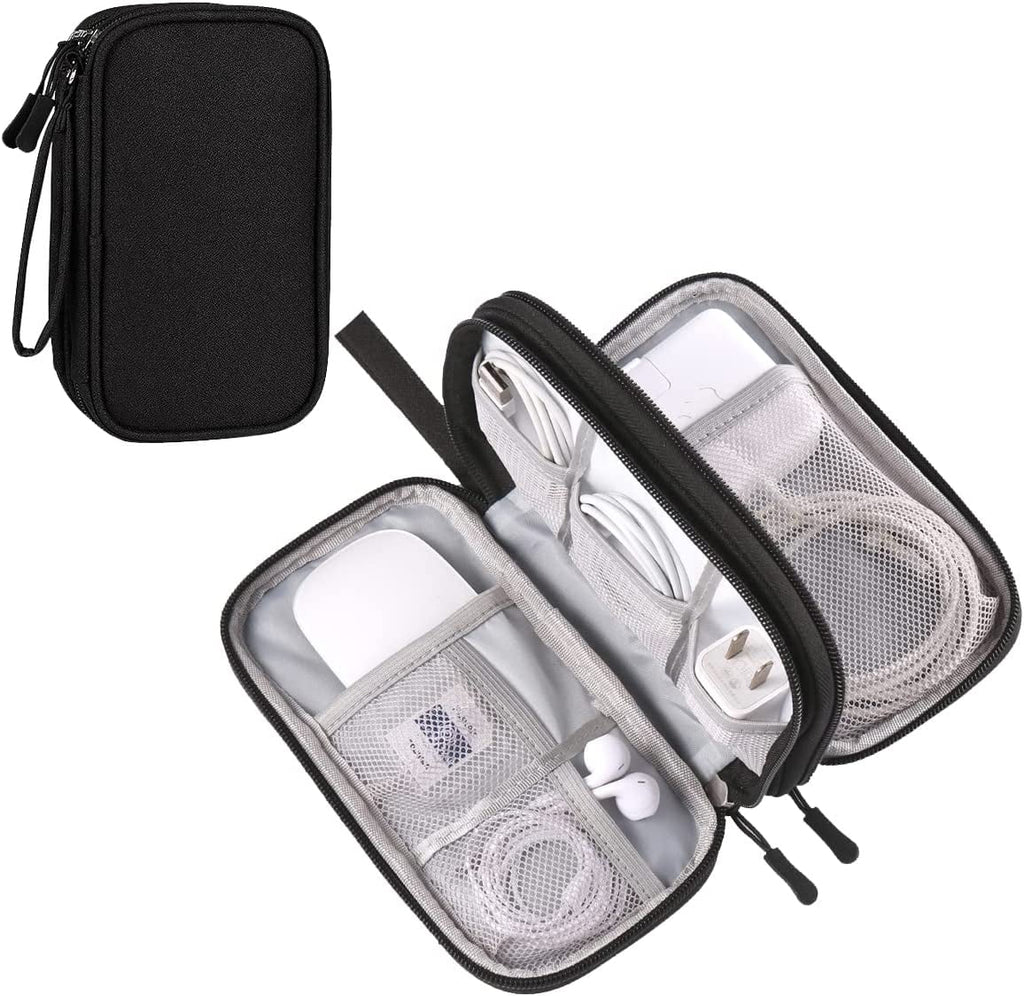 Medium Cable Charger Organizer Bag Light Grey B781690