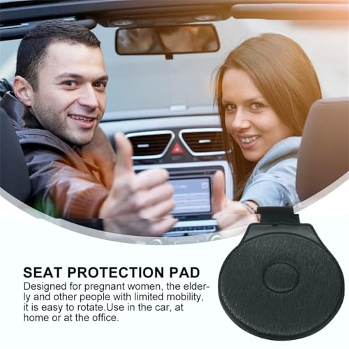360° Rotating Seat Cushion Non Slip Swivel Seat Cushion Pad C-Black Z660