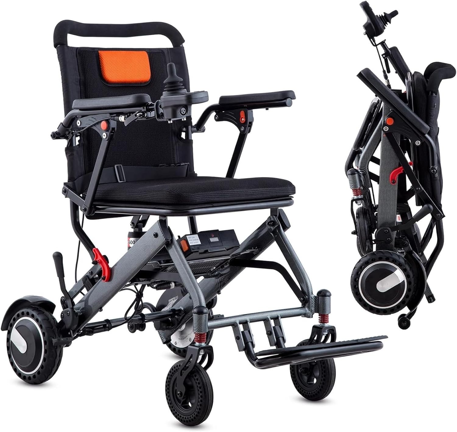 Foldable Electric Wheelchair, 36 Lbs, All Terrain T738