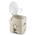 Portable Toilet, 5.3 gal. HDPE Camping Toilet with Built-in Handle A39058