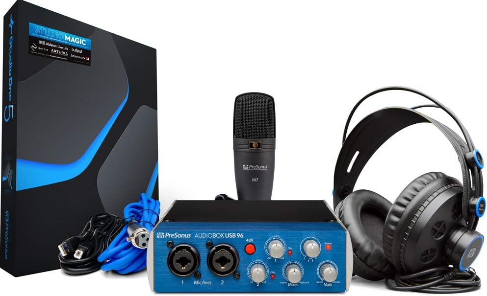 USB 2.0 Recording Bundle with Interface, Headphones, Microphone and Studio One software S585