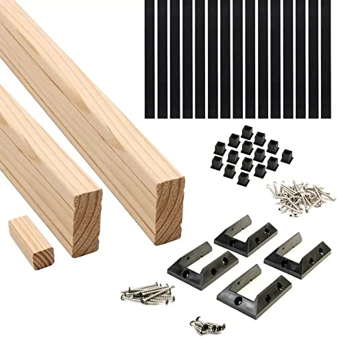 6 ft. Cedar Rail Kit with Aluminum Square Balusters P497