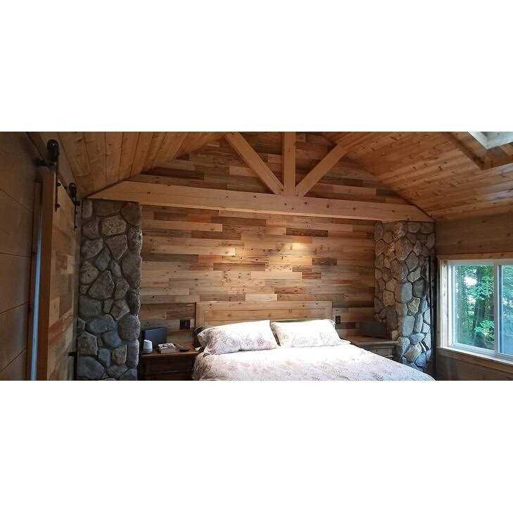Reclaimed Wooden Wall Planks Peel and Stick A71559