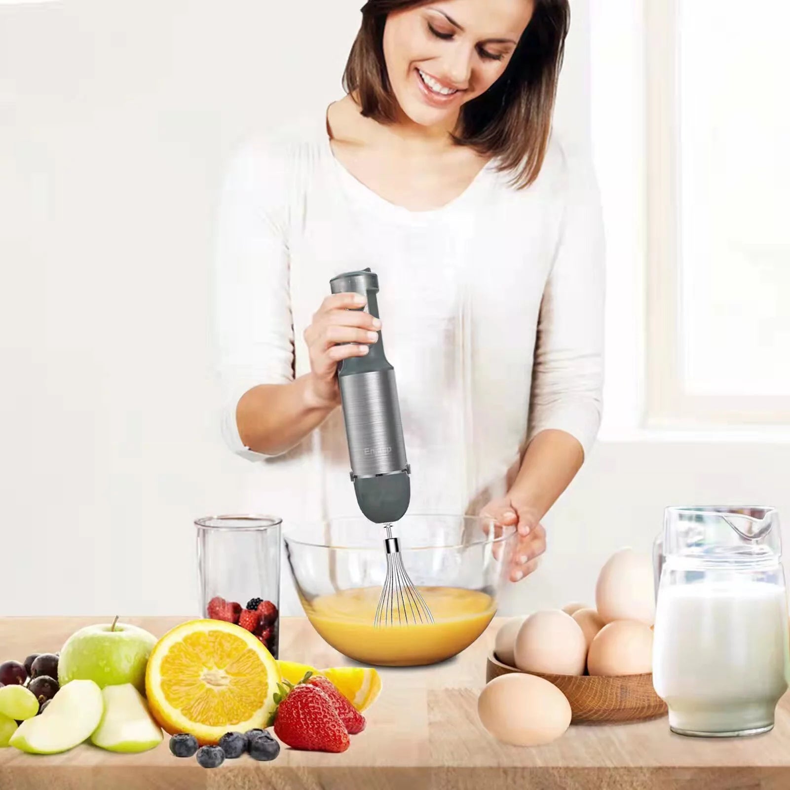 5-in-1 Multifunctional Handheld Stick Blender with Whisk P56140