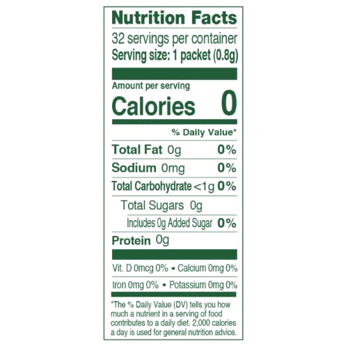 100 Count Sugar Free Lemon Flavoring Powder Packets G7091