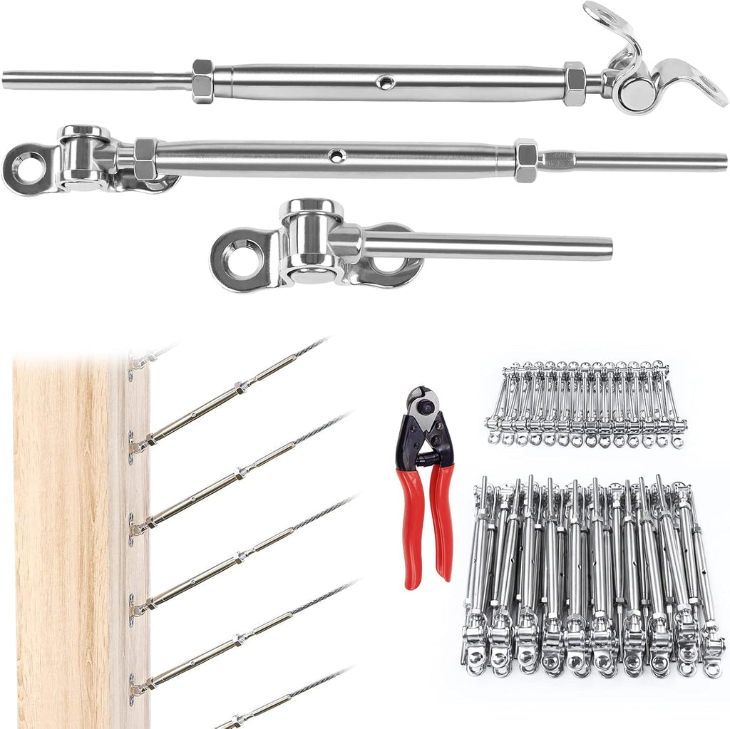 32Set Cable Railing Kit 1/8 T316 Stainless Steel Q7760