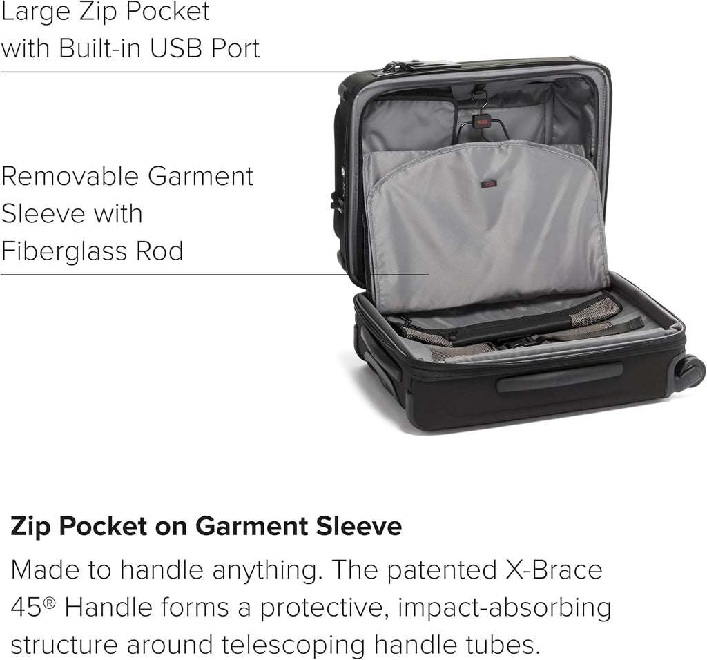Black 4-Wheeled Carry-On Luggage I841