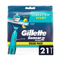 Sensor2 Plus Fixed Disposable Razor, 10 Count (Pack of 3) Blue N416