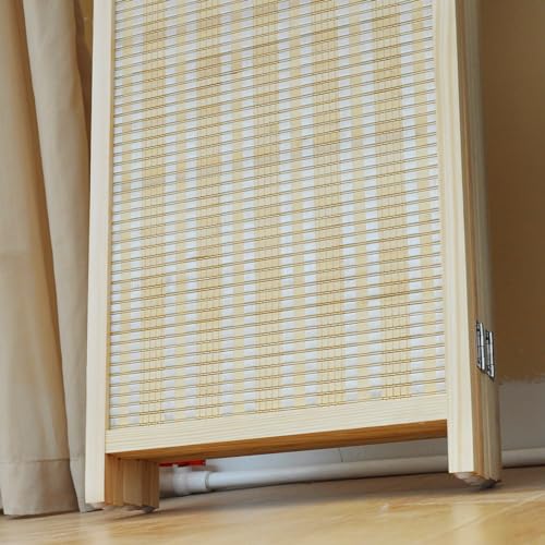 6 Panel Bamboo Room Divider, 67" H x 92.1" W H825