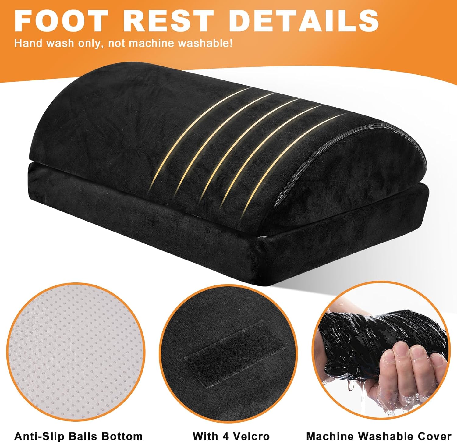 Heated Foot Rest with Washable Footrest O98146