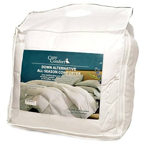 White 120 inch x 98 inch Down Alternative Comforter M6418
