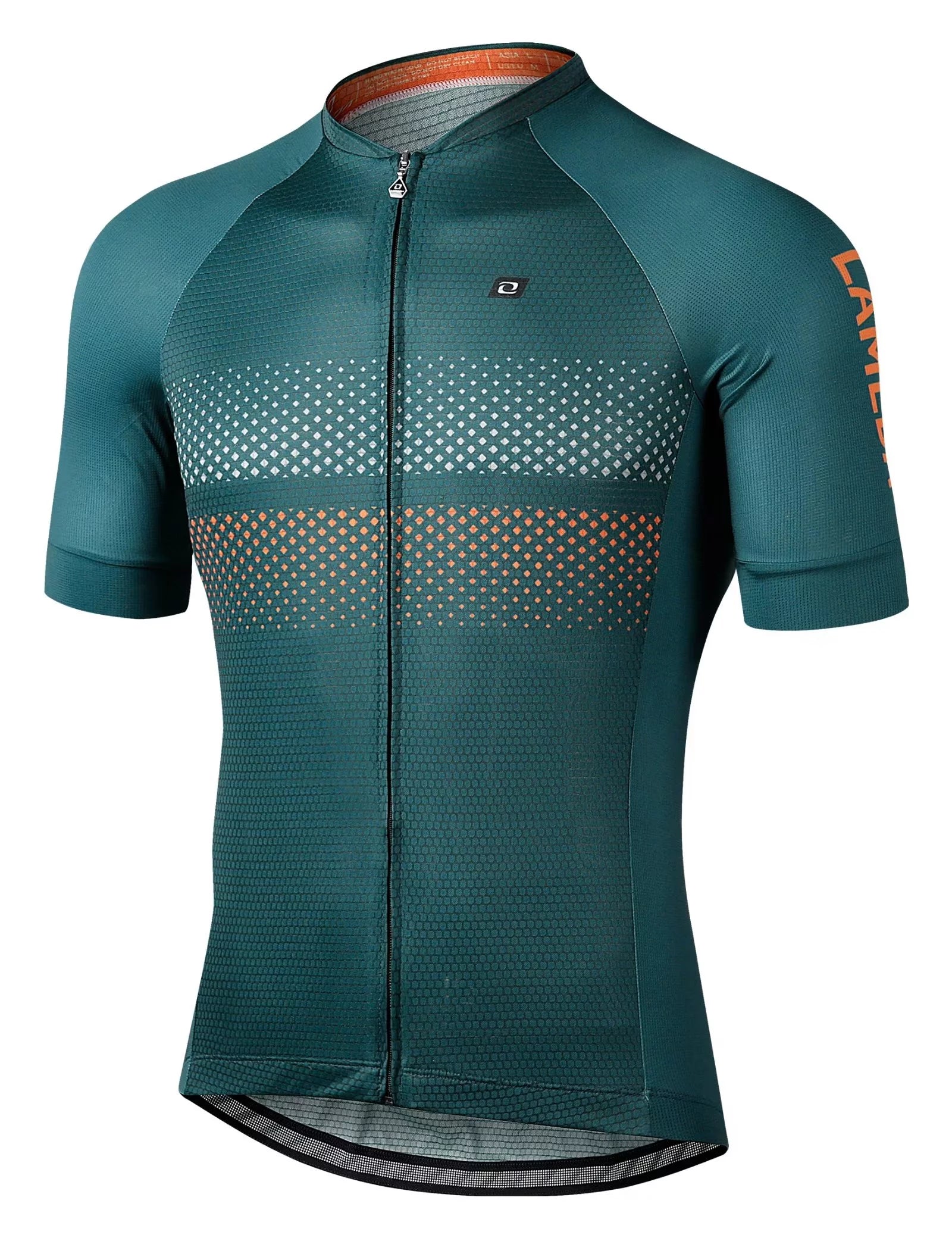 Green Short Sleeve Reflective Cycling Jersey M903575