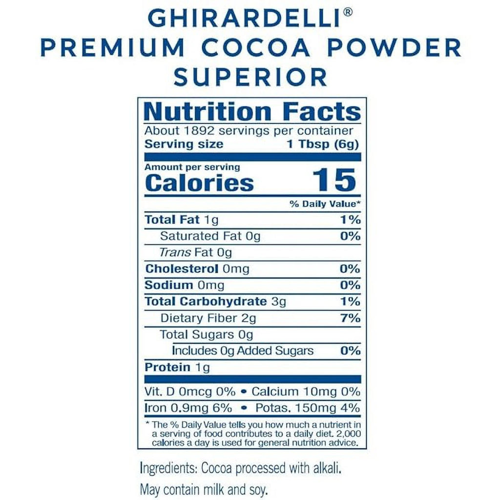 25-Pound Box Cocoa Powder B536