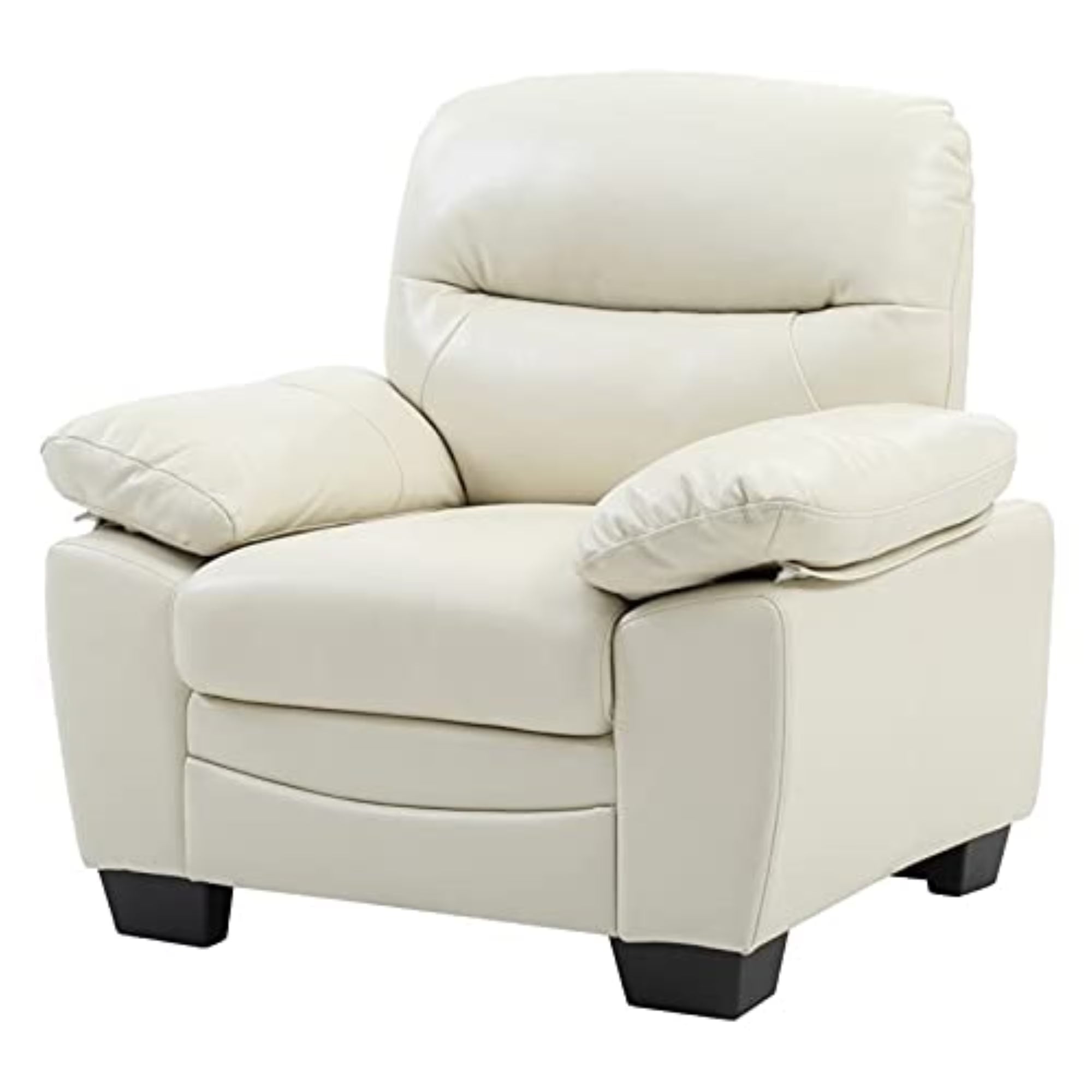 Faux Leather Chair in Pearl Y817