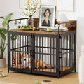 37" Wooden Heavy Duty Dog Kennel with Double Doors E840392