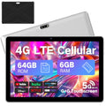10.1 inch 4G LTE Tablet with SIM Card Slot, 64GB Storage, 1280x800 IPS, Dual Cameras D364693