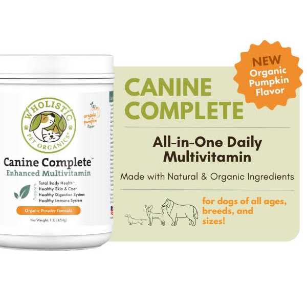 Organic Pumpkin Supplement for Dogs C711