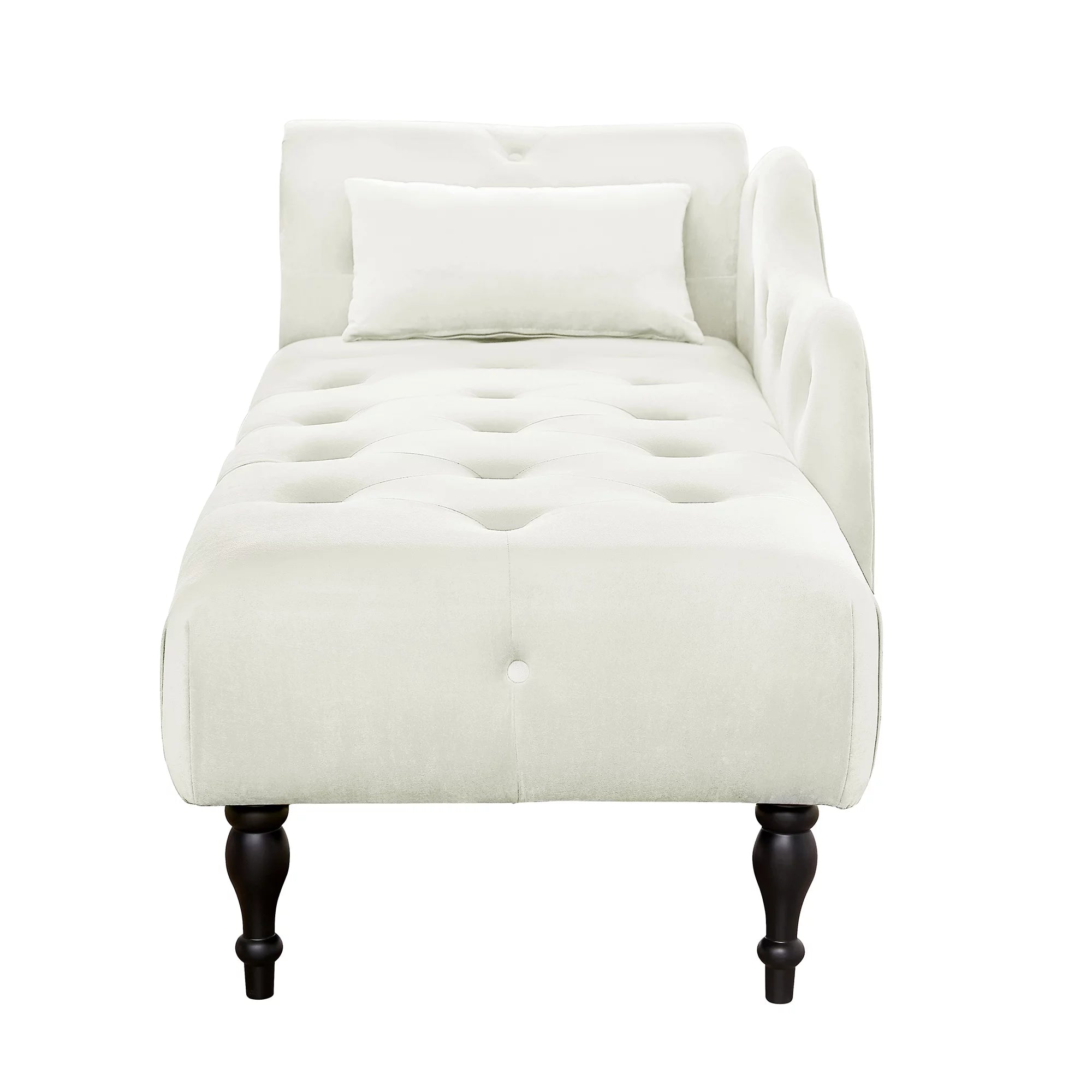 Velvet Chaise Lounge with Pillow U7453