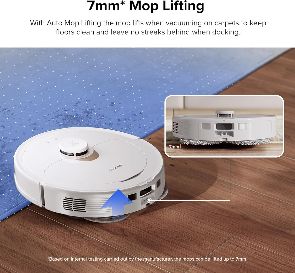Robot Vacuum and Mop Combo, Self-Drying, 5500Pa Suction E79217
