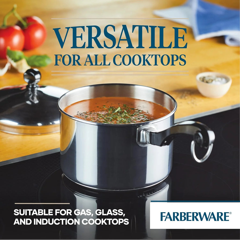 3 Quart Stainless Steel Sauce Pan with Lid X8044