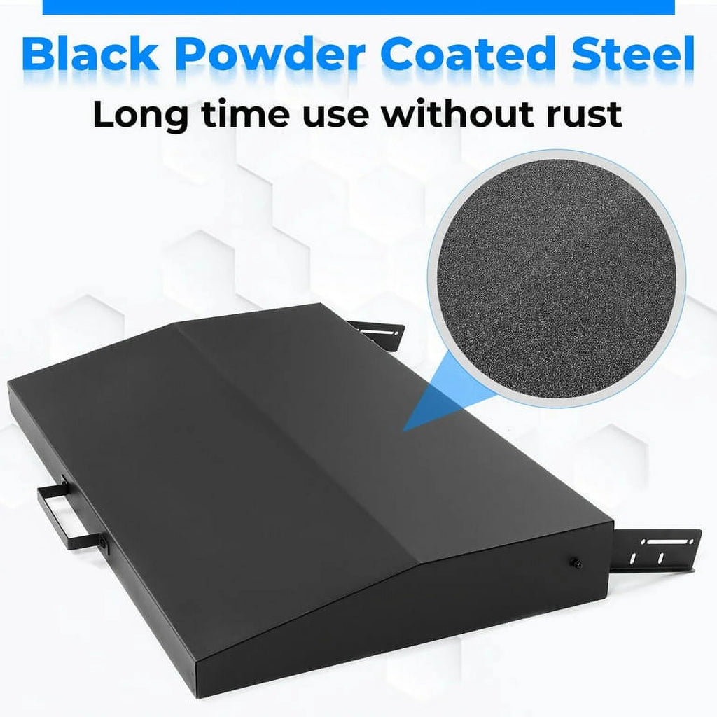 36 in Griddle Hood Lid Black BBQ Hard Cover E255