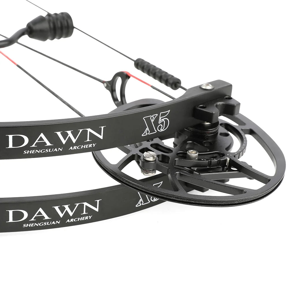 29 Inch Carbon Fiber Compound Bow 0-70lbs Adjustable 345FPS U823536