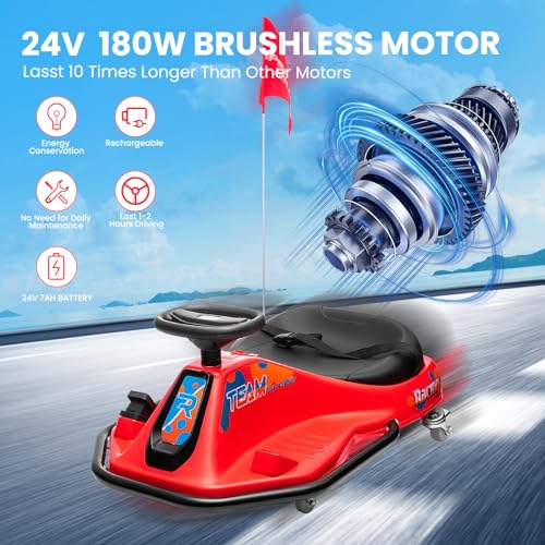 24V Electric Go Kart, 7Ah Drifting Car X1336