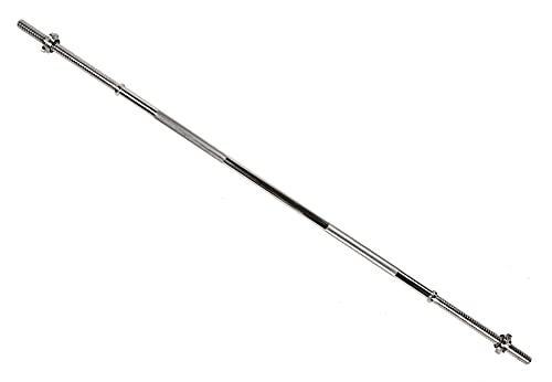Cast Iron 1" Standard Weight Plates with 5FT Standard Barbell Bar & Star Locks V697
