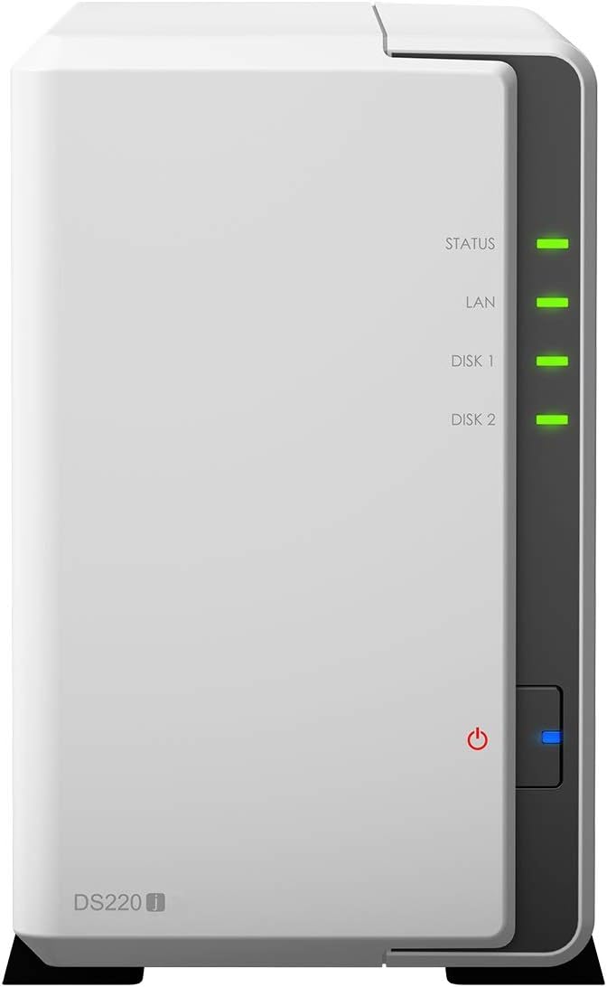 2 bay NAS DiskStation, 512MB DDR4, White, Grey Z5345
