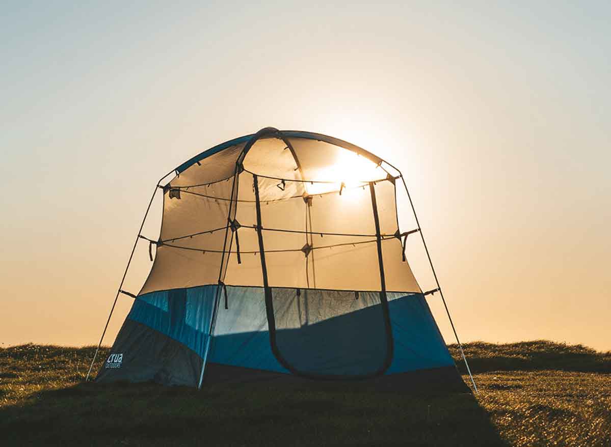 Blue 3 Person Pop-up Tent Z39212