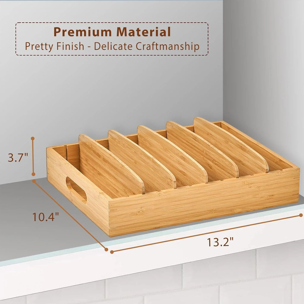 Bamboo Drawer Caddy with Adjustable Dividers J85034