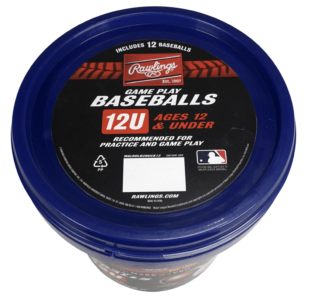 12 Count Youth Practice Baseball Bucket S310