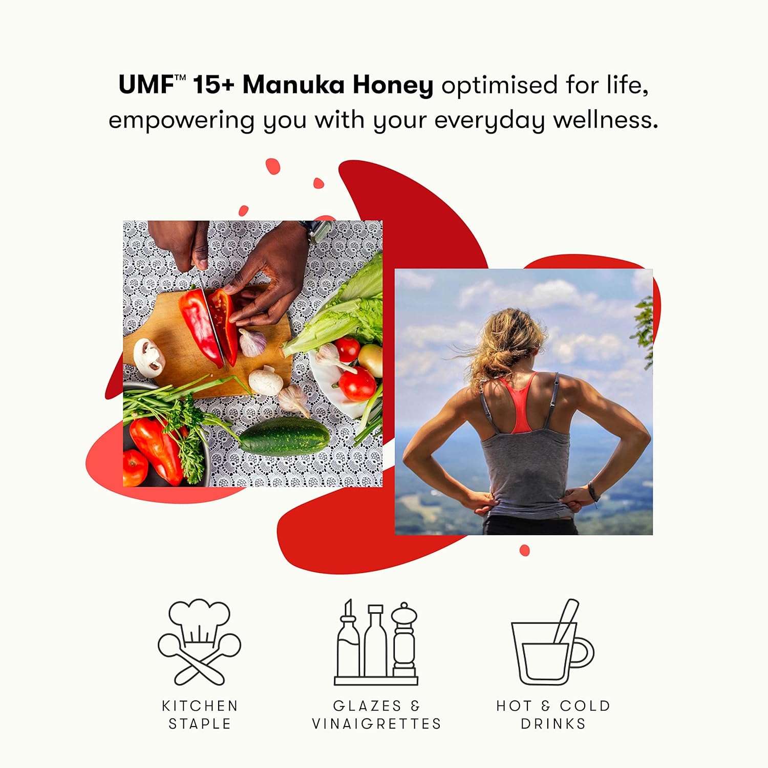 Raw Manuka Honey UMF 20+ MGO 829+ 17.6oz & UMF 15+ MGO 514+ 17.6oz H8509