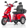 Red 3 Wheel Mobility Scooter, 300 lb. Weight Capacity O189768