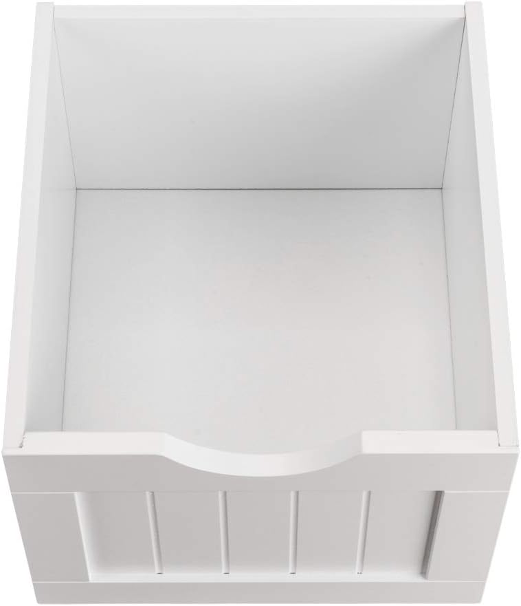 White 4 Drawer Single Door Bathroom Floor Cabinet S57671