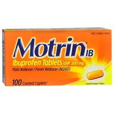 6 Pack Motrin IB Coated Caplets 100 ea R5585