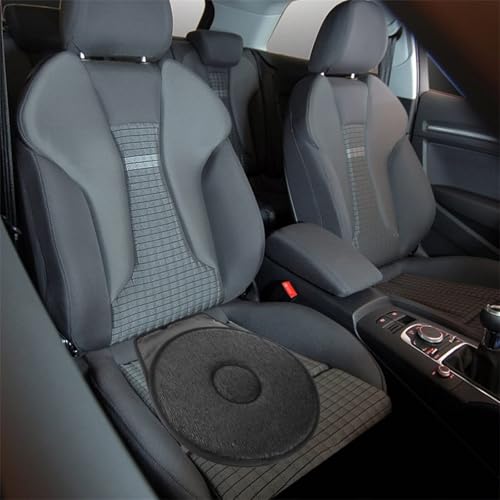 360° Rotating Seat Cushion Non Slip Swivel Seat Cushion Pad C-Black Z660