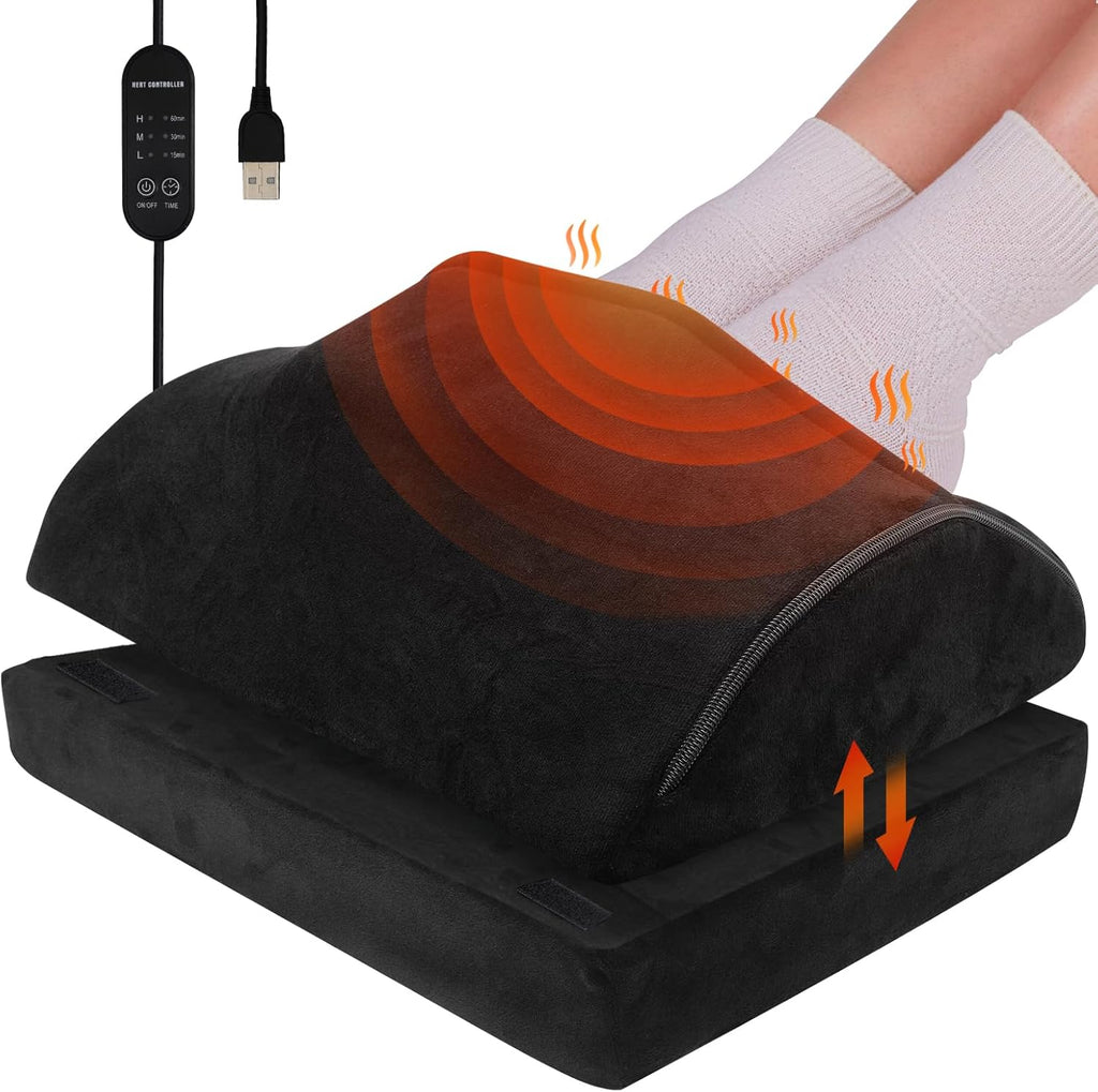 Heated Foot Rest with Washable Footrest O98146