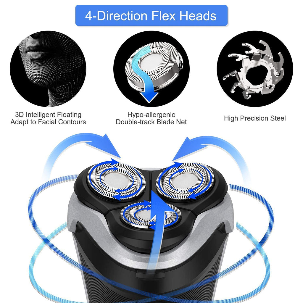 Black 3D Rotary Electric Shaver Pack of 2 S5697