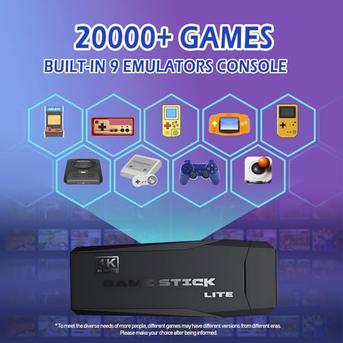 Retro Gaming Console with 20,000+ Games and 2.4G Wireless Controllers J85700