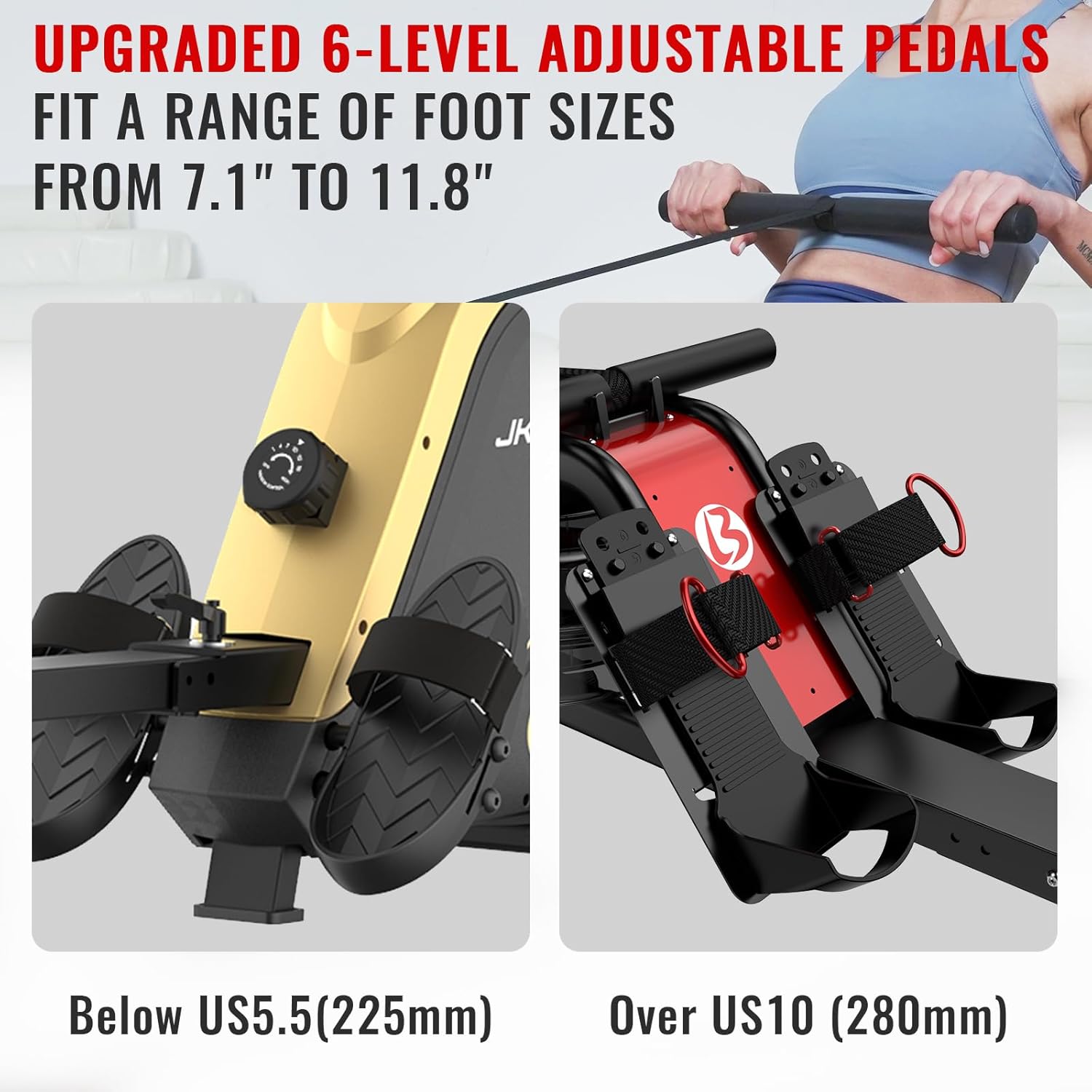 Magnetic Rower with LCD Monitor V124