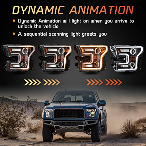 Full LED Headlights for F150 2015 2016 2017, 2PCS J891723