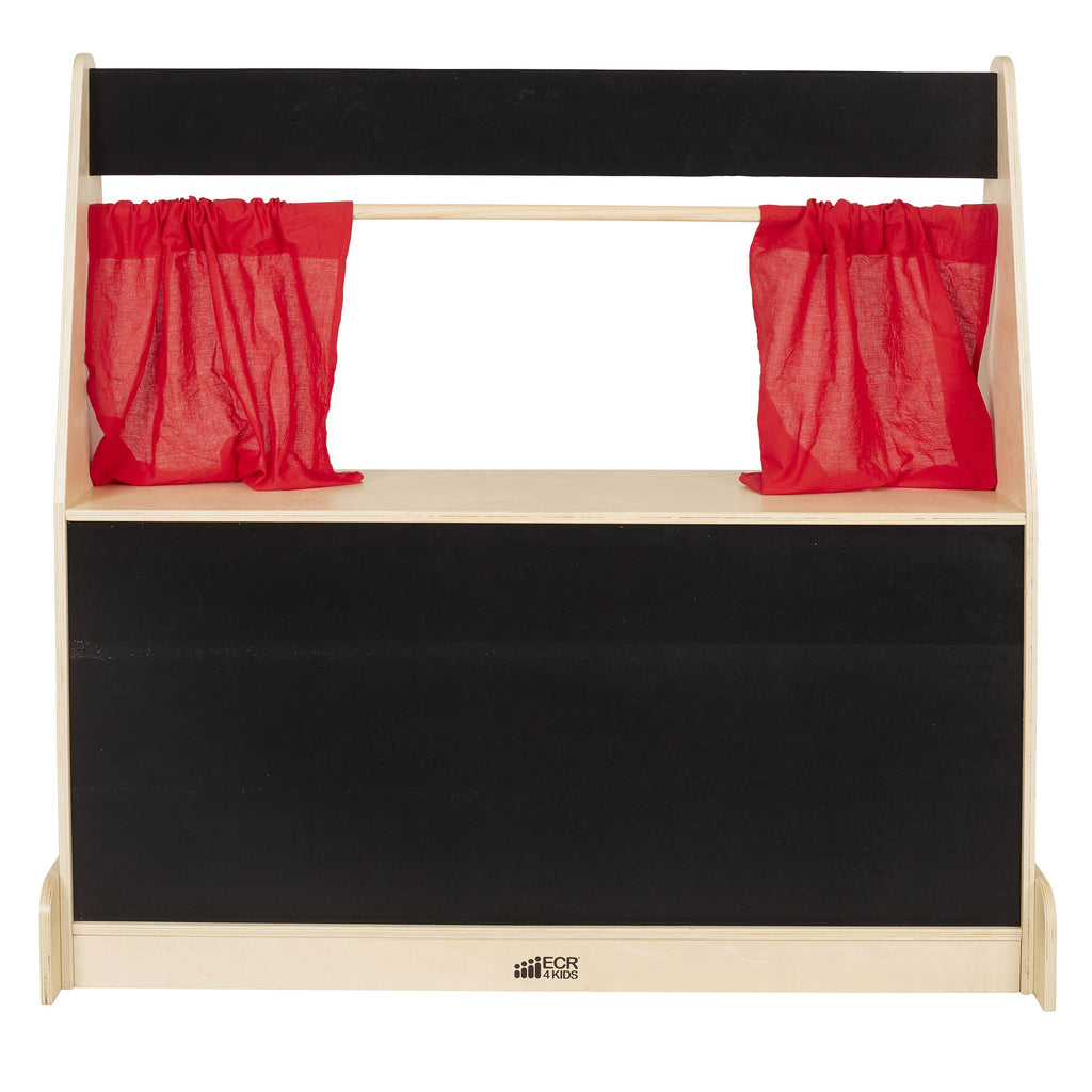 Black Wood Flannel Puppet Theater B487266