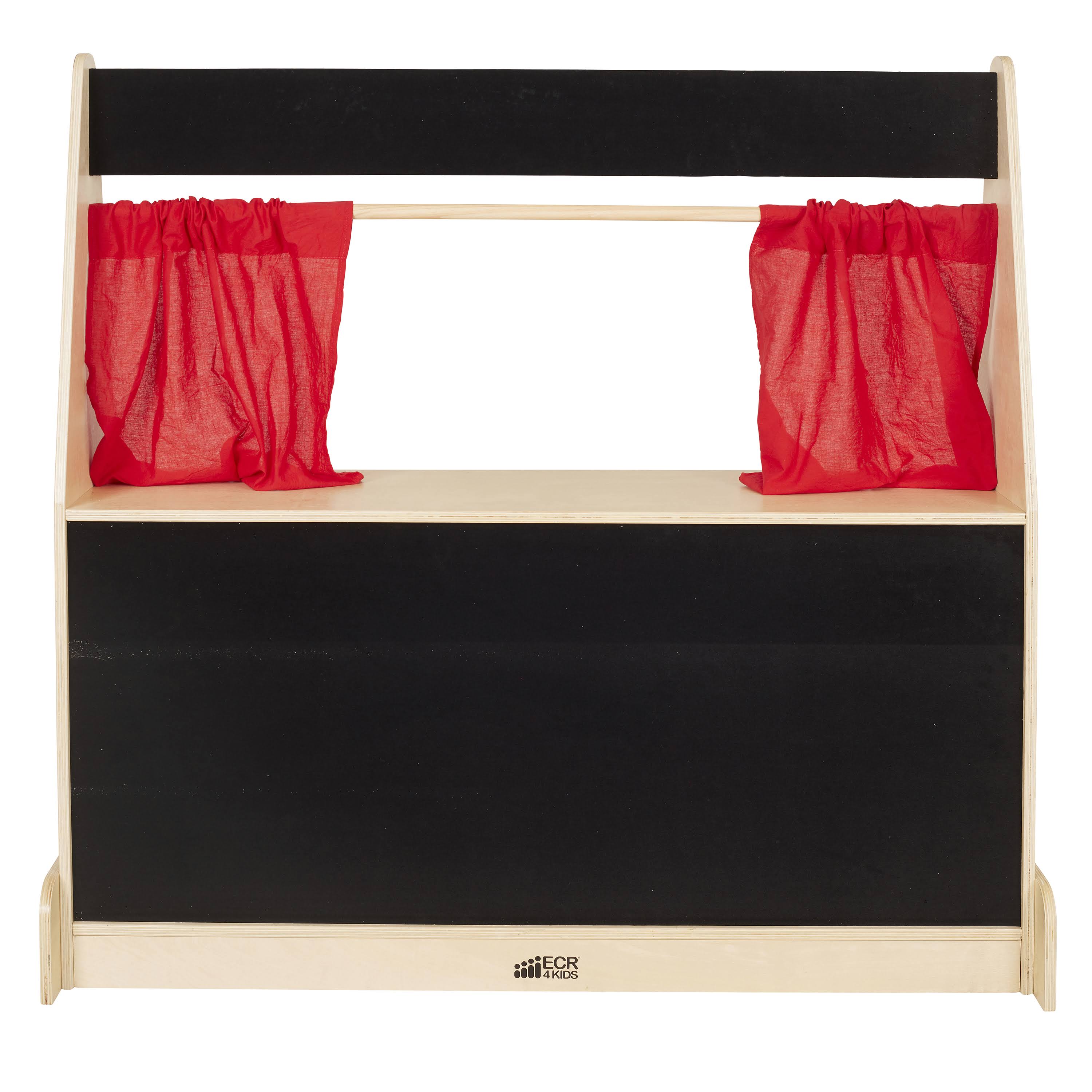 Black Wood Flannel Puppet Theater B487266