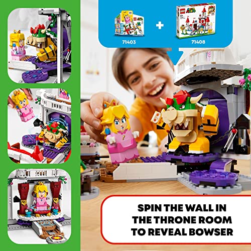 Peach’s Castle Expansion Set 71408, Buildable Game Toy with Bowser and Toadette Figures M86871