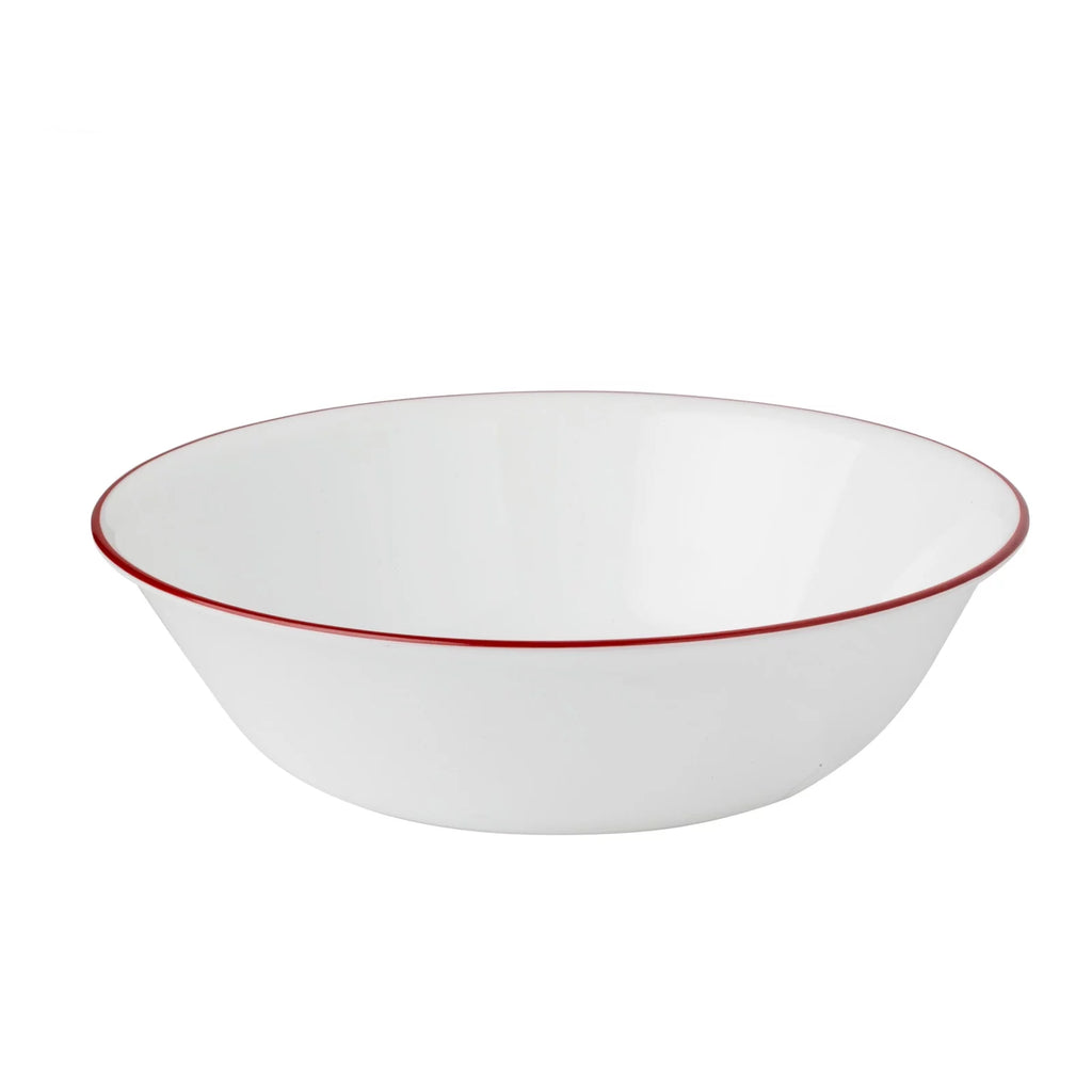 White and Red 12-Piece Dinnerware Set C934299