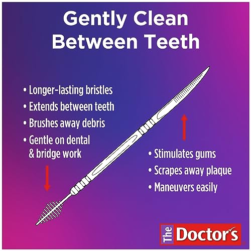 Interdental Brushes and Dental Pick 2-in-1, 275 Toothpicks, 4 Pack F257