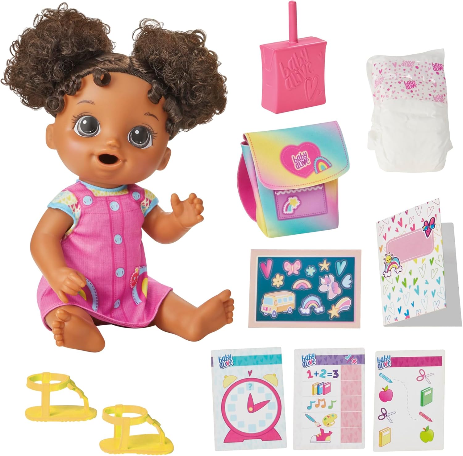 12 Inch Black Hair Baby Doll Set Z55362